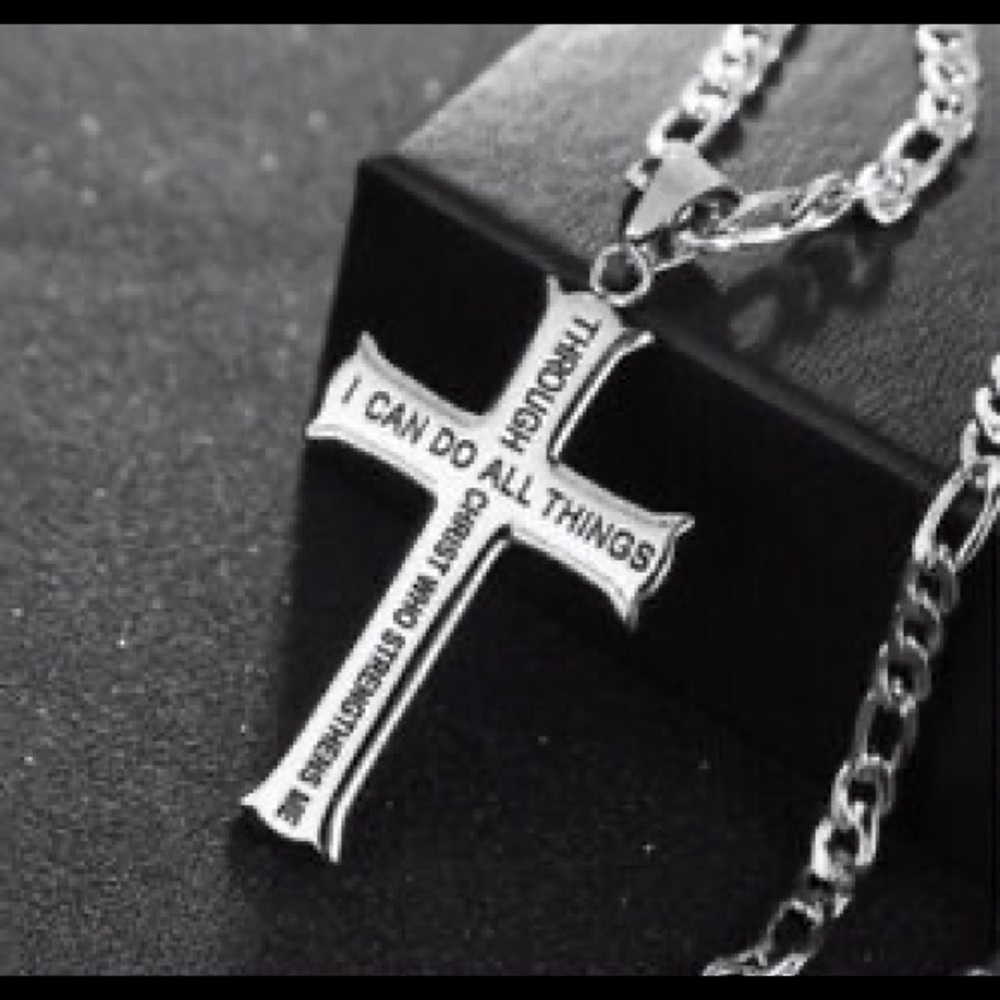 I can do all things through Christ who strengths me. Phil 4:13
Men’s Necklace